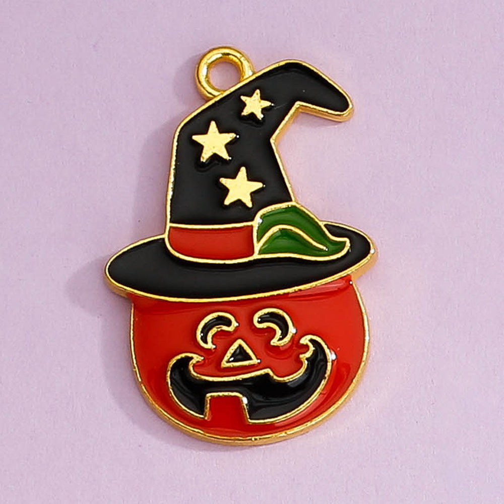 Wholesale 5pcs Halloween Diy Alloy Cartoon Accessories Necklace Bracelet Pendant ACC-PT-Yongc001