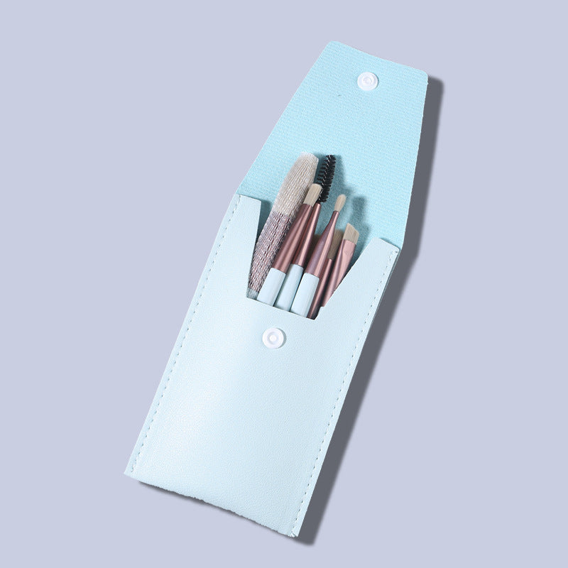 Wholesale Portable Mini Version 8-piece Macaron Color Makeup Brush Set ACC-MB-LLS008