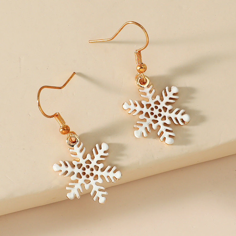 Wholesale Christmas Hollow Snowflake Necklace Earrings ACC-ES-KaiQing008