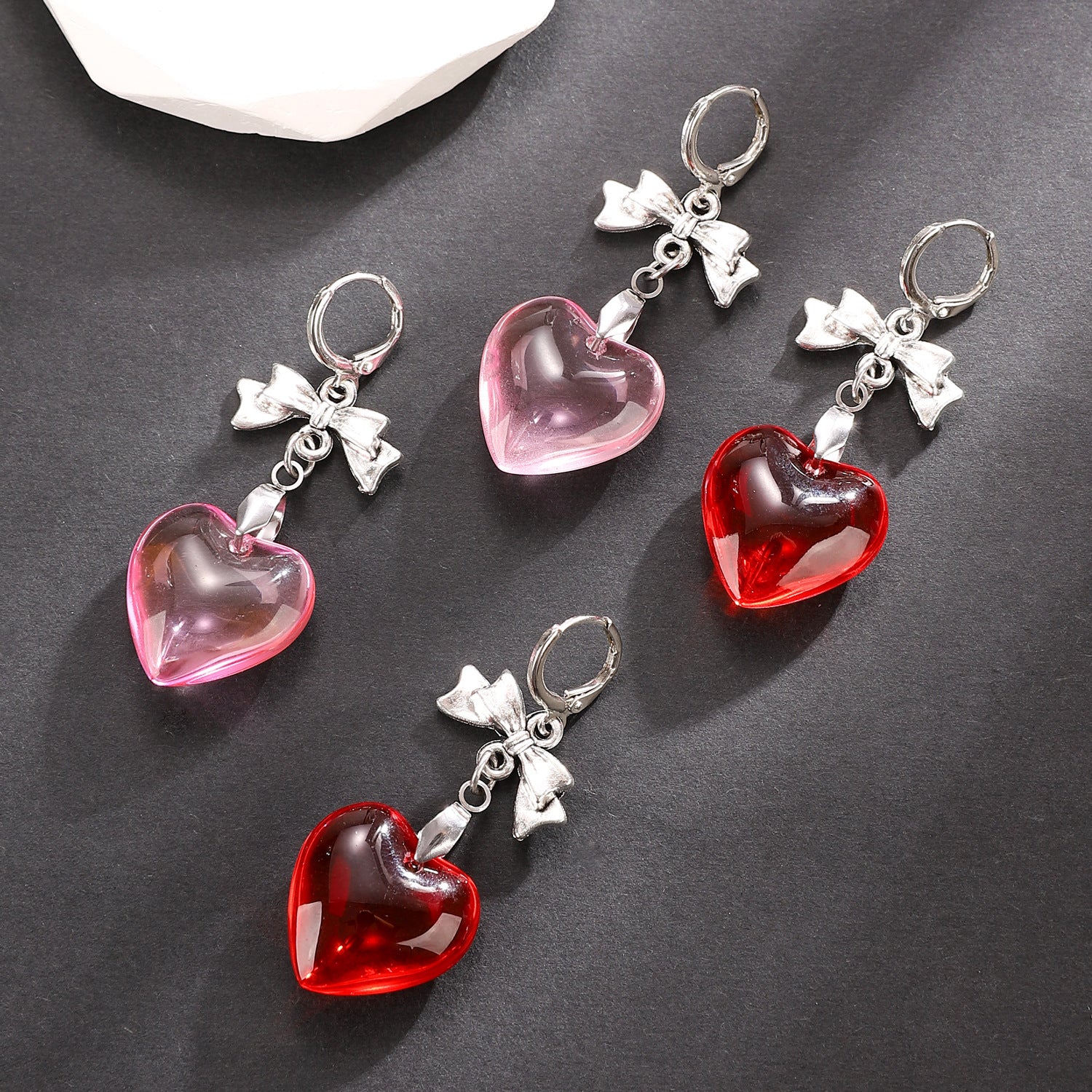 Wholesale Bow Heart Earrings