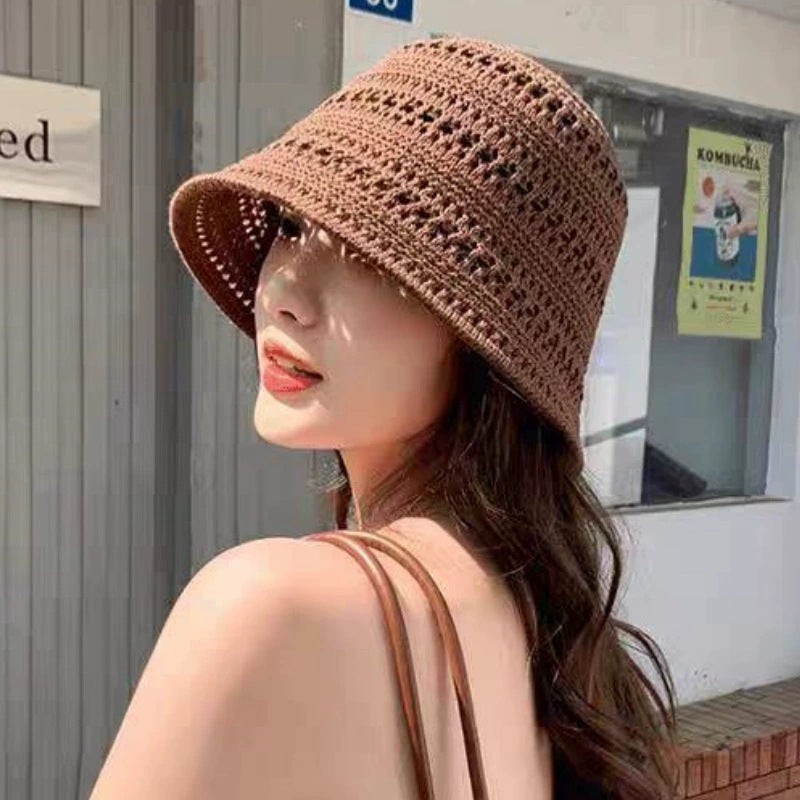 Wholesale Hollow Woven Fisherman Hat Bucket Hat