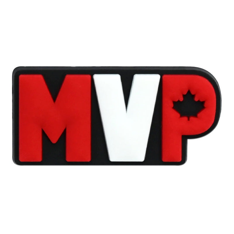 Wholesale Random 100pcs Football Club clogs   PVC Soft Rubber Shoe Buckle Decoration