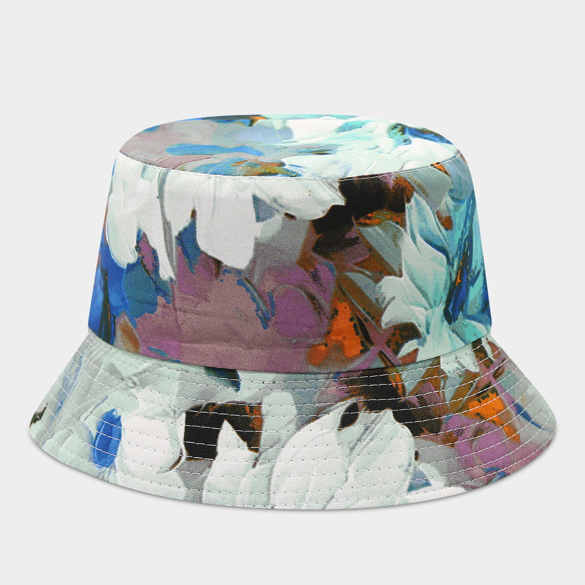Wholesale Double-Sided Fisherman Hat  Flower Pattern Basin Hat
