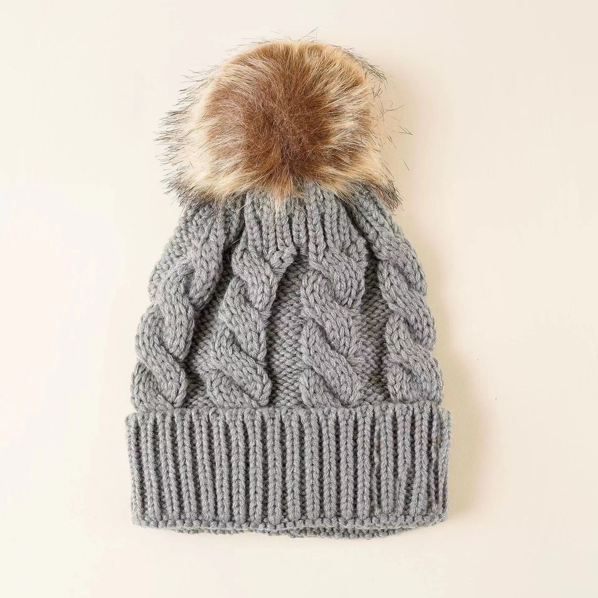 Wholesale Autumn Wool Ball Knitted Hat ACC-HT-Suli004