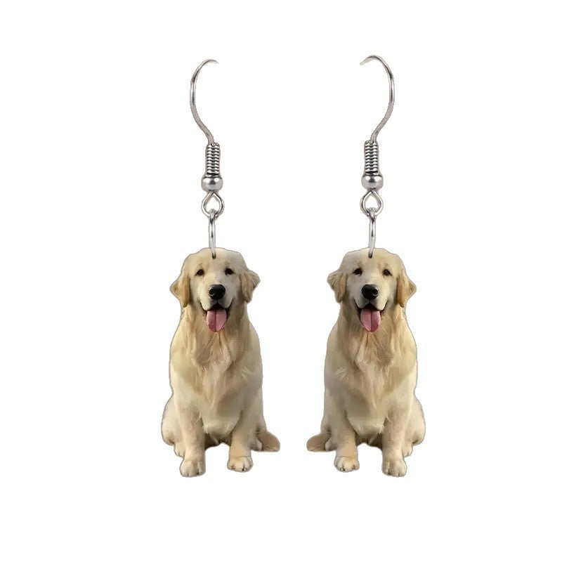 Wholesale Cute Puppy Acrylic Earrings