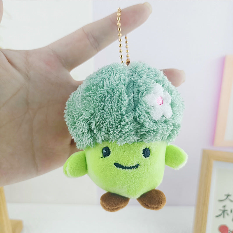 Wholesale Cute Broccoli Vegetable Plush Doll Keychain ACC-KC-Jiaq004