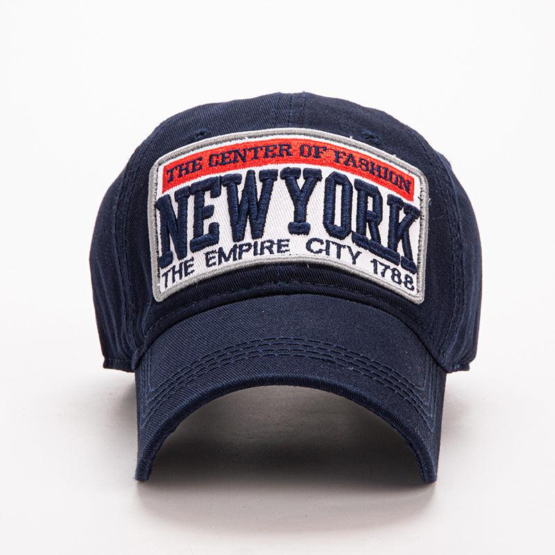 Wholesale Washed patch letter embroidered baseball cap