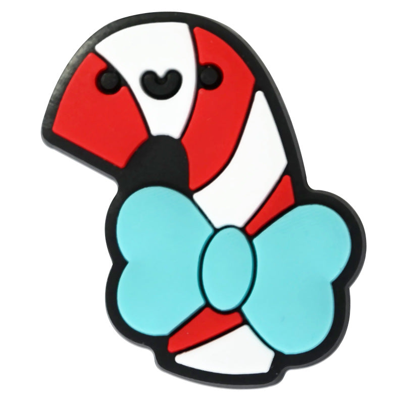 Wholesale Random 100pcs Christmas PVC Soft Rubber Shoe Buckle Decoration ACC-SC-RYY057