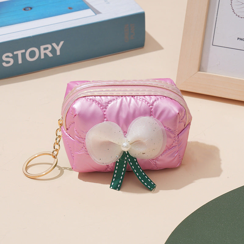 Wholesale Bow Lipstick Storage Bag Coin Purse Keychain Keychain Wallet ACC-KC-YouMei006