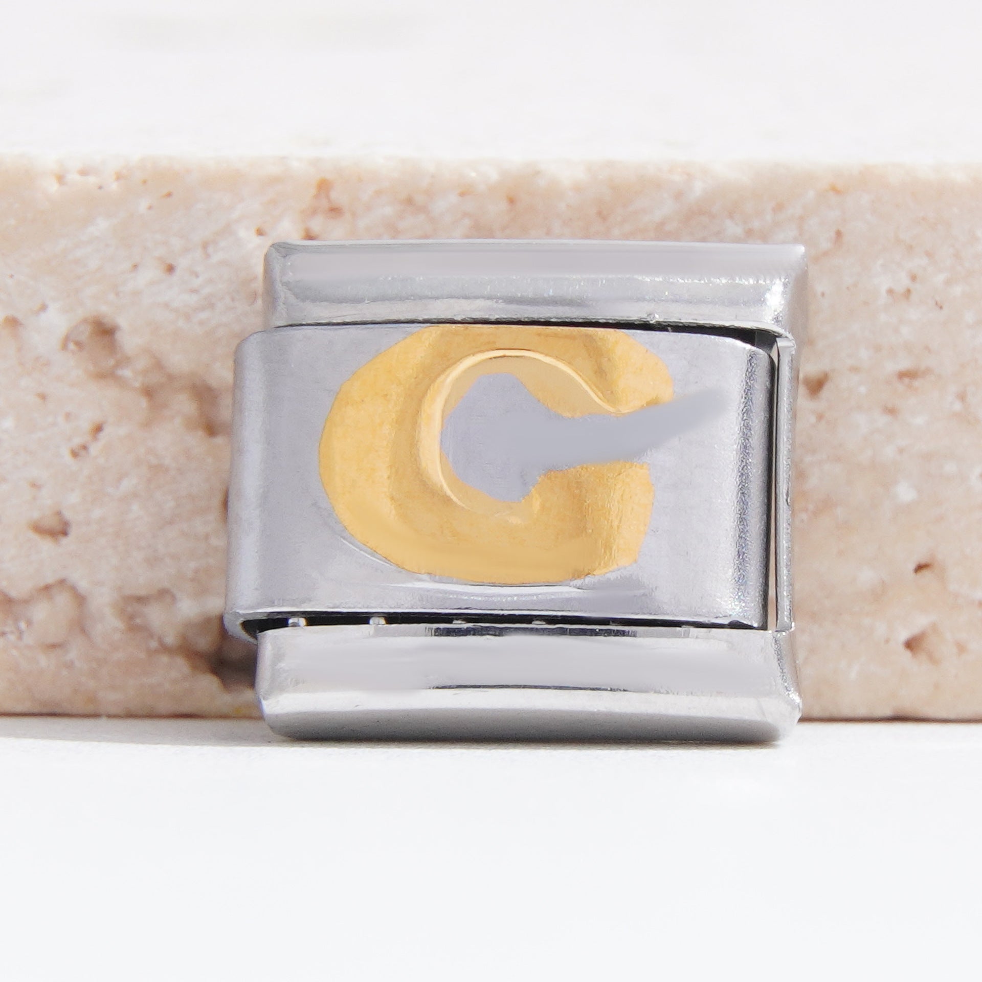 Wholesale Italian Charm Bracelet 9mm DIY Splicing English Alphabet Series Stainless Steel Composable Bracelet