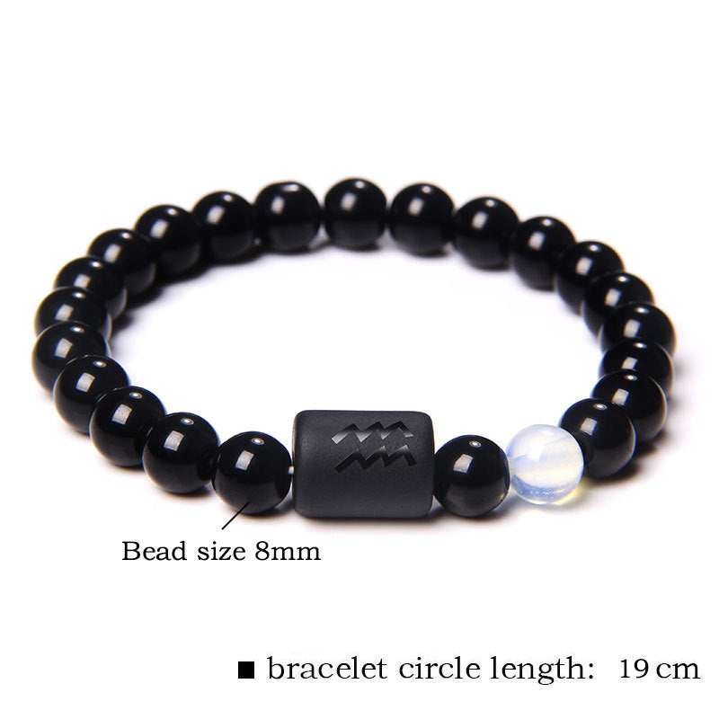 Wholesale Twelve Zodiac Signs Stone Beads Bracelet ACC-BT-Ruiz002