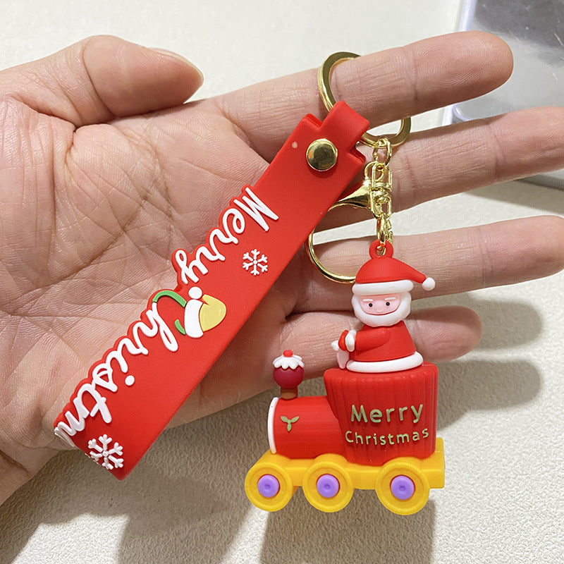 Wholesale Christmas Snowman Santa Snowman Keychain