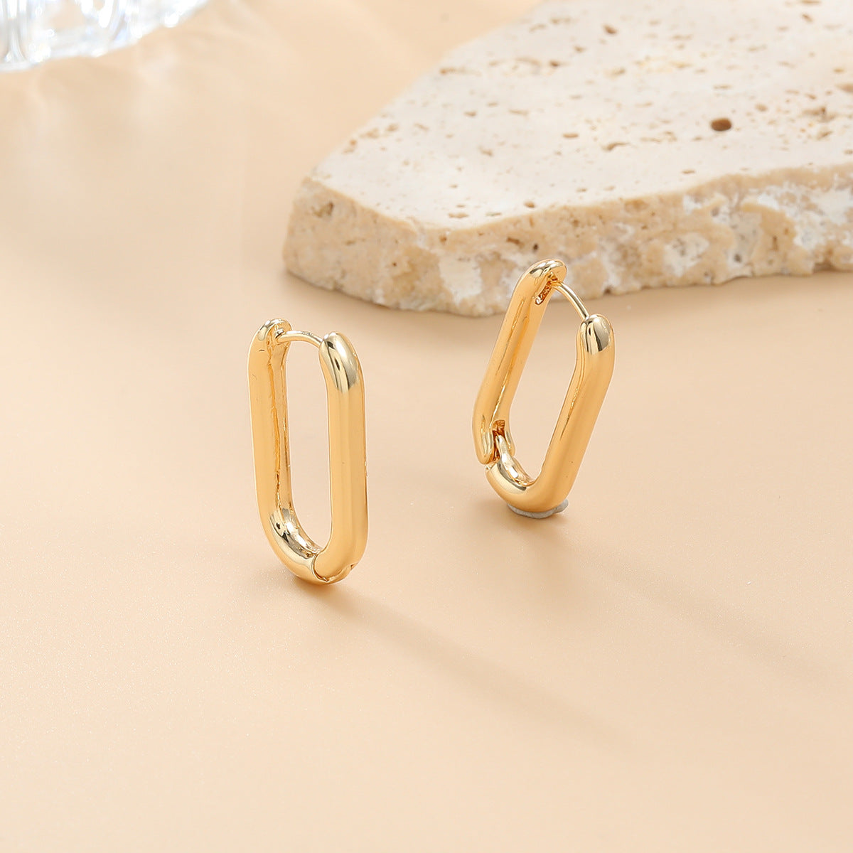 Wholesale oval geometric alloy earrings ACC-ES-JL013