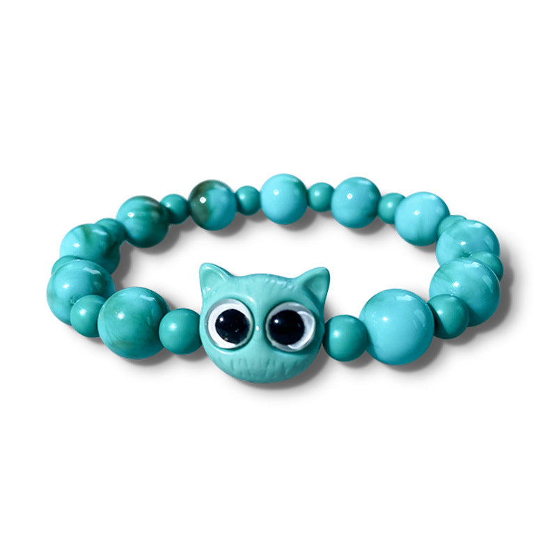 Wholesale  Cat Beaded Couple Bracelet