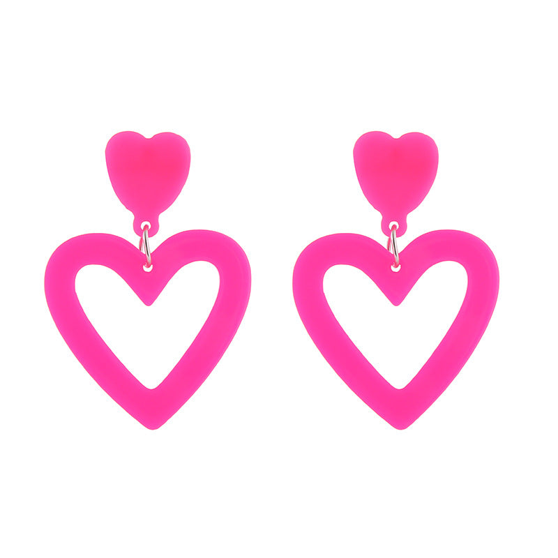 Wholesale Valentine's Day Flamingo Heart Earrings ACC-ES-ChouT010