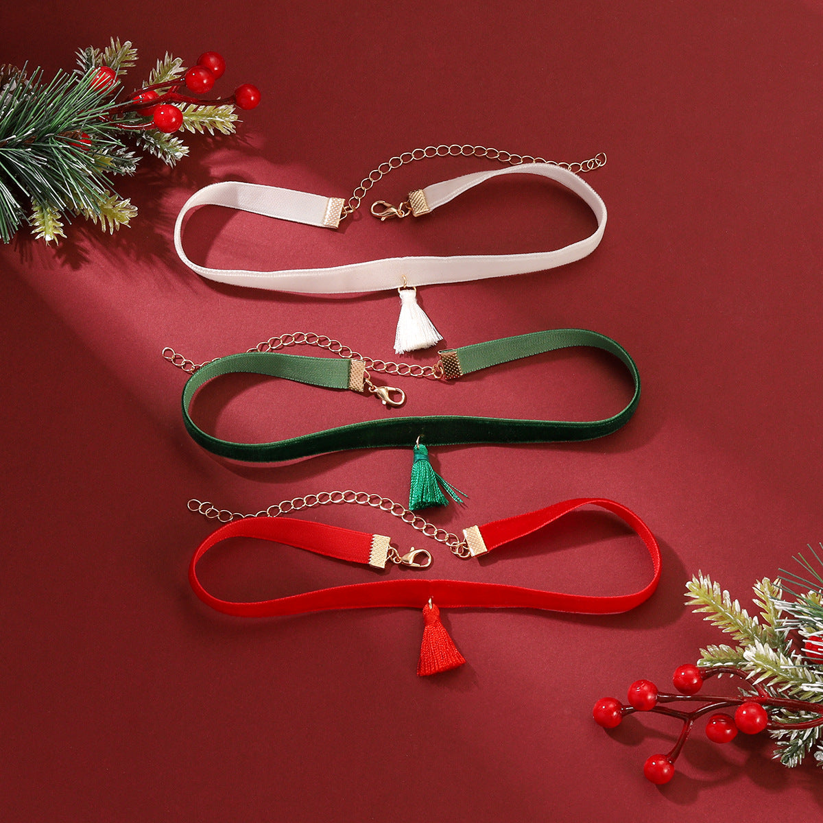Wholesale Christmas Choker Necklace Combination Set ACC-NE-Yiran005