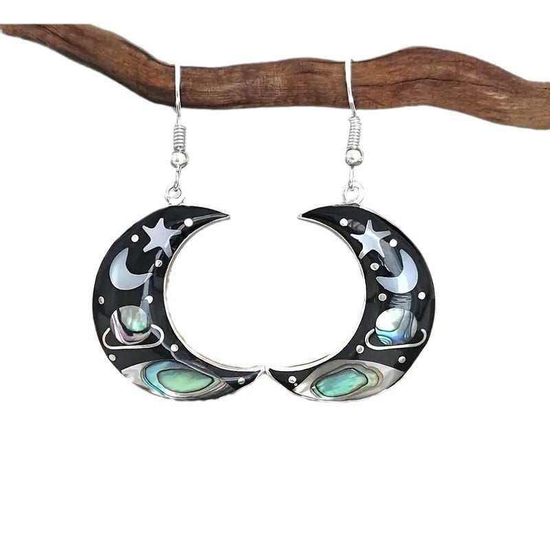 Wholesale Moon Star Alloy Earrings ACC-ES-MingC006