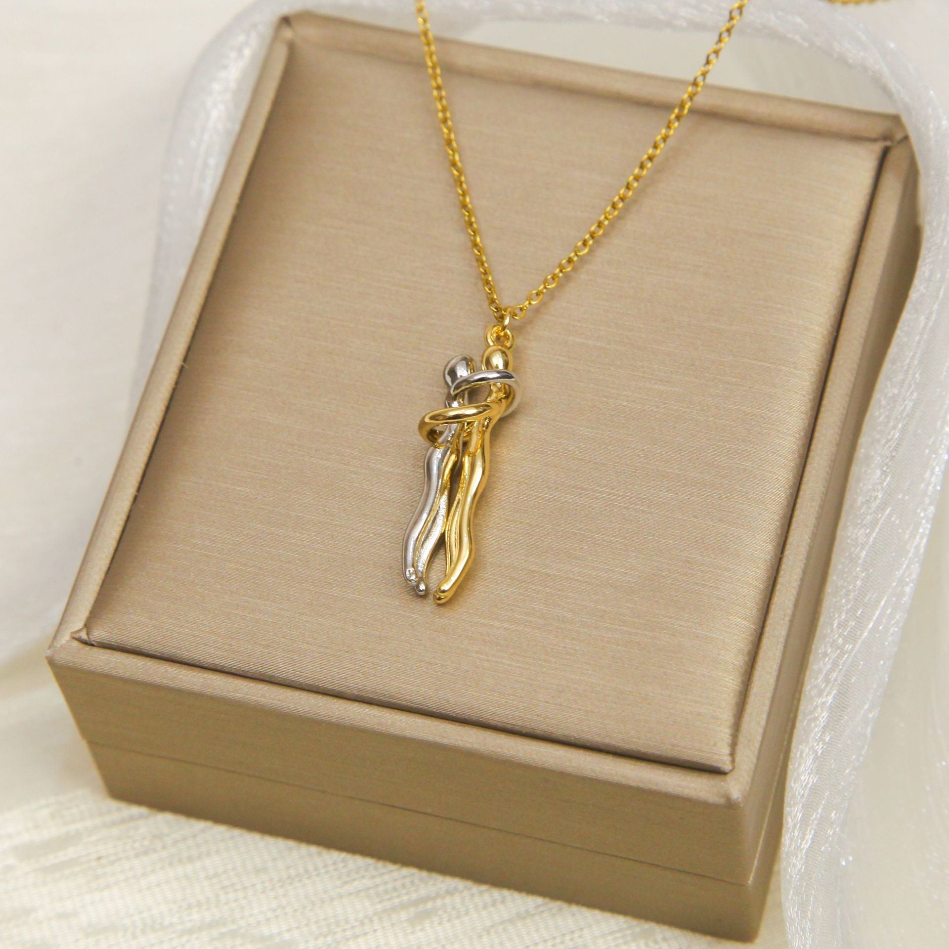 Wholesale  Titanium Steel All-match Color-free Collarbone Chain Necklaces