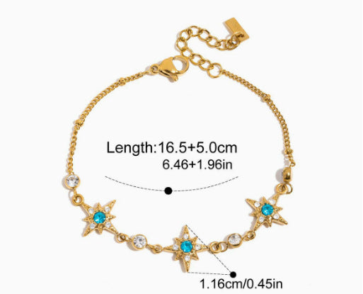 Wholesale Women S Evil Eye Stainless Steel Bracelet With Rhinestone Accents Vacation Style Party Jewelry Fashion Accessory