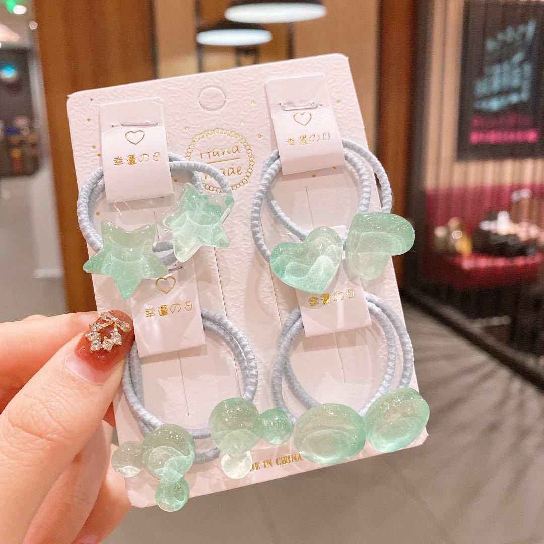Wholesale Transparent Cute Kids Hair Scrunchies ACC-HS-Hengy001