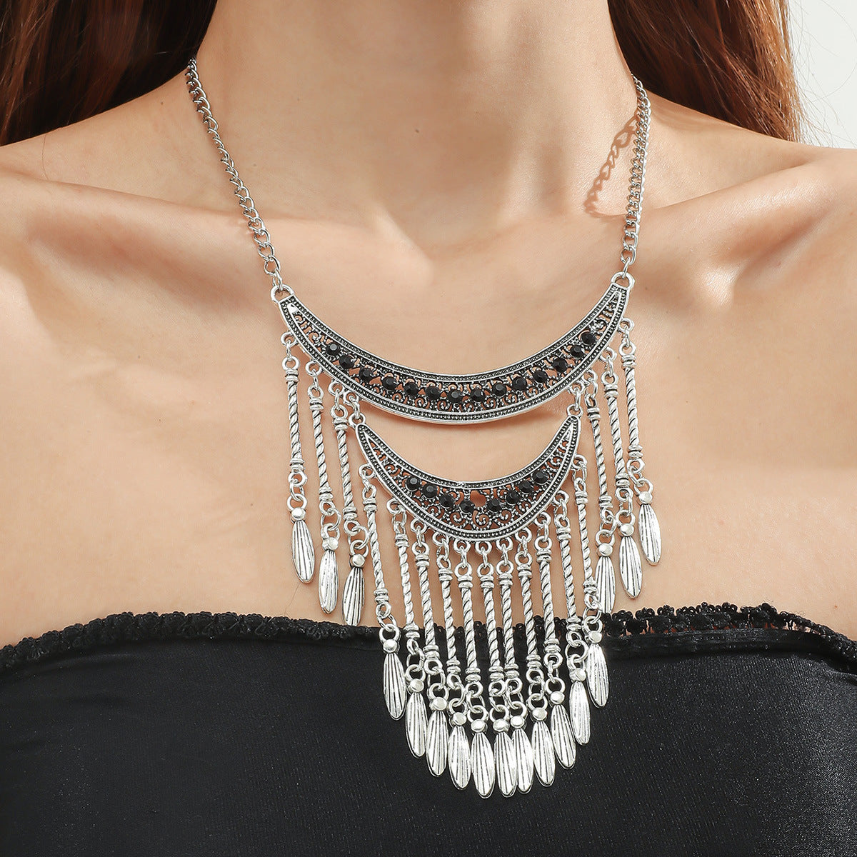 Wholesale Vintage Turquoise Alloy Necklace ACC-NE-JunJie005