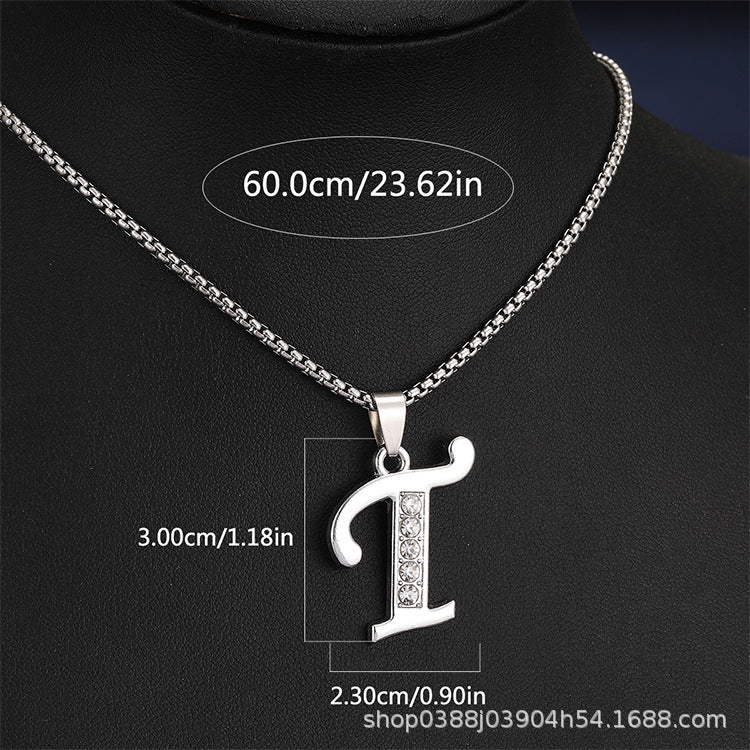 Wholesale  Titanium Steel English letter necklace