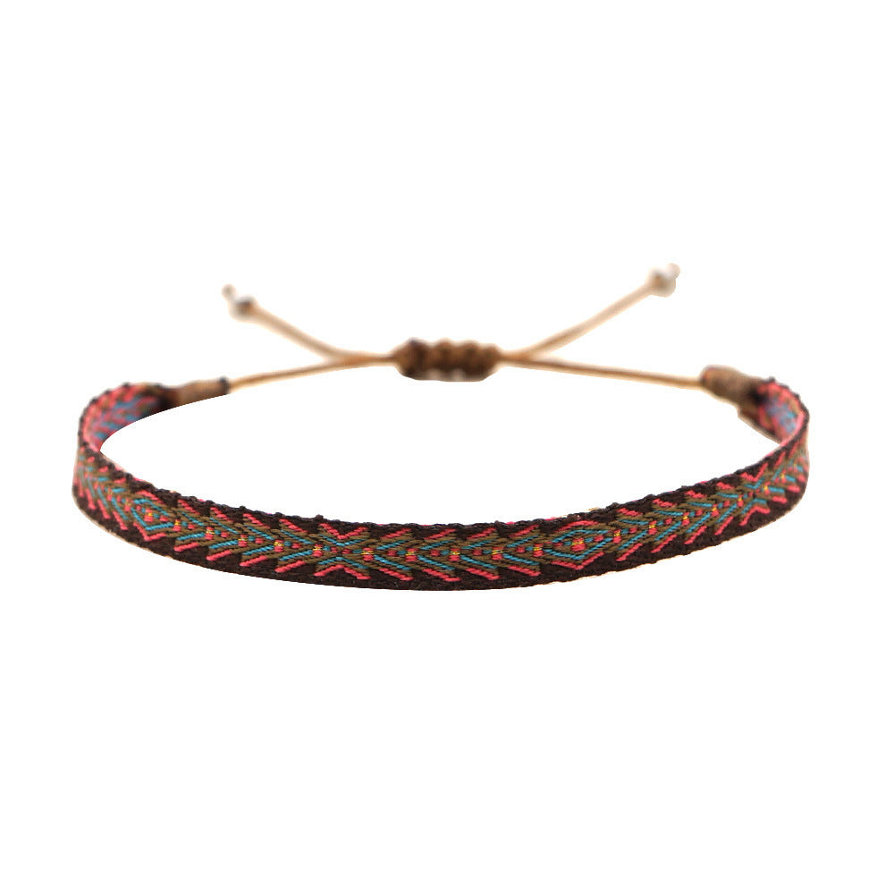 Wholesale Ethnic Style Webbing Lucky Stacking Bracelets Miyuki ACC-BT-Qiqi020