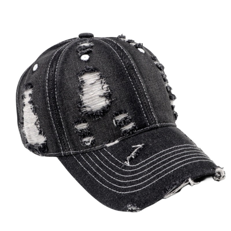 Wholesale Denim Ripped Cotton Caps Baseball Caps ACC-HT-LueLan019