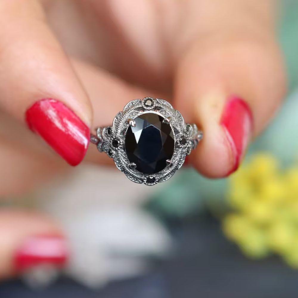 Wholesale Bohemian Ring with Oval Design Light Luxury Ring