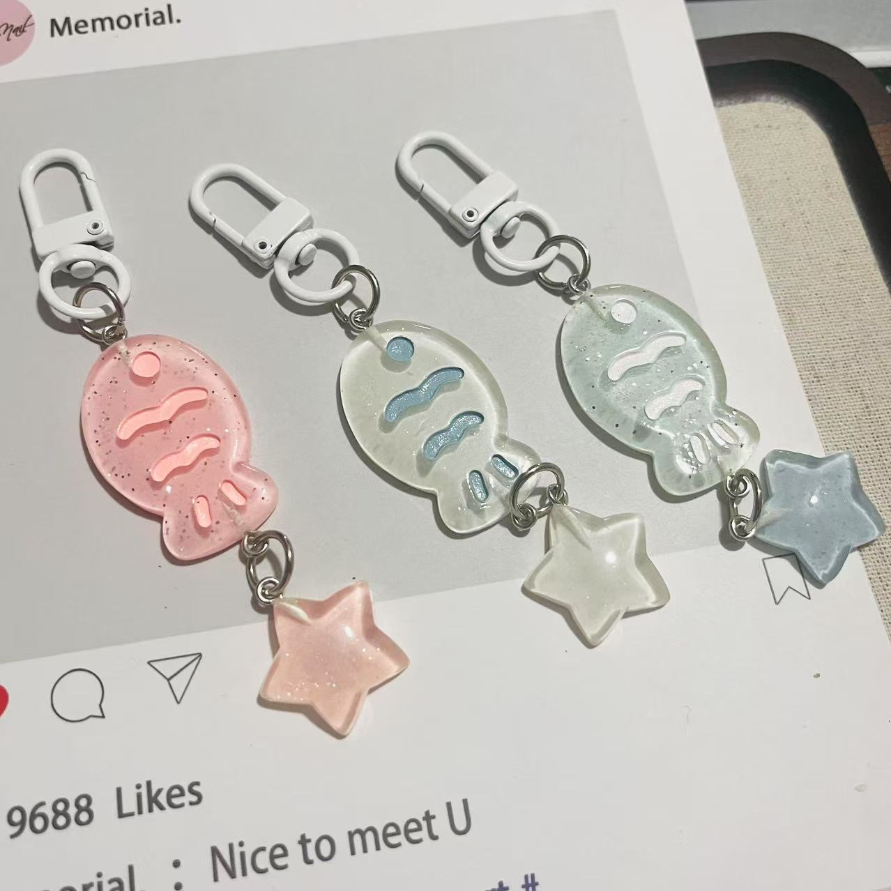 Wholesale Tropical Fish Keychain Cute Colorful Car Key Accessory Fashion Gift