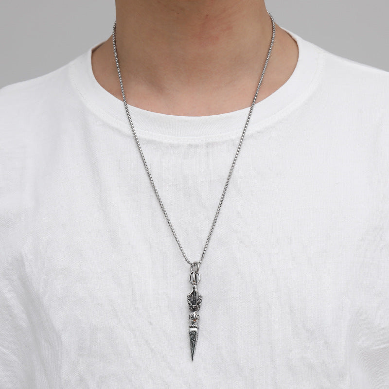 Wholesale  Hip Hop Long Stainless Steel Necklace