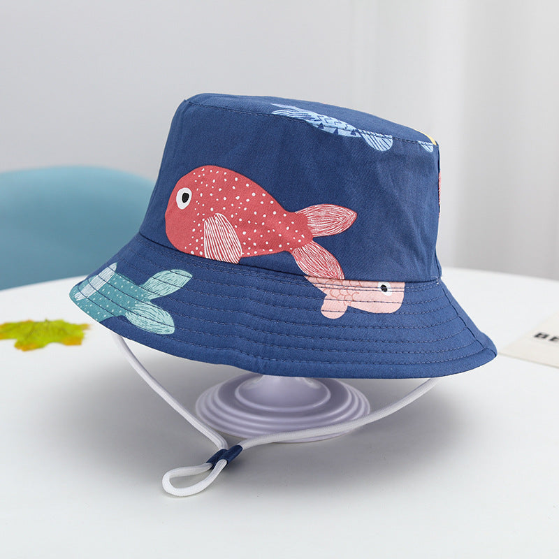Wholesale Children's Fisherman Hat Multi Size Animal Cartoon Basin Hat Kids Bucket Hat ACC-KH-TuYu001