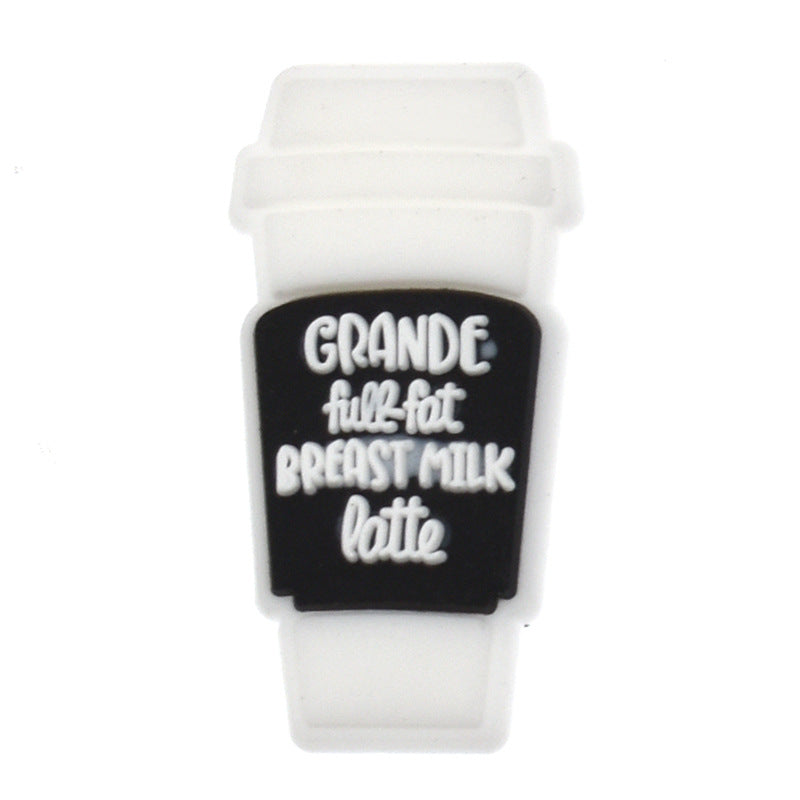 Wholesale Random 100pcs Coffee Series Shoes Accessories Shoes Charms