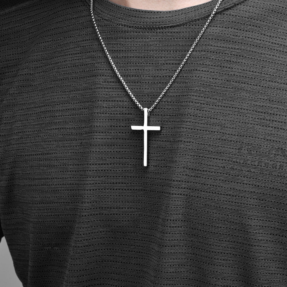 Wholesale  Stainless Steel Cross Necklace  Personalit Chain