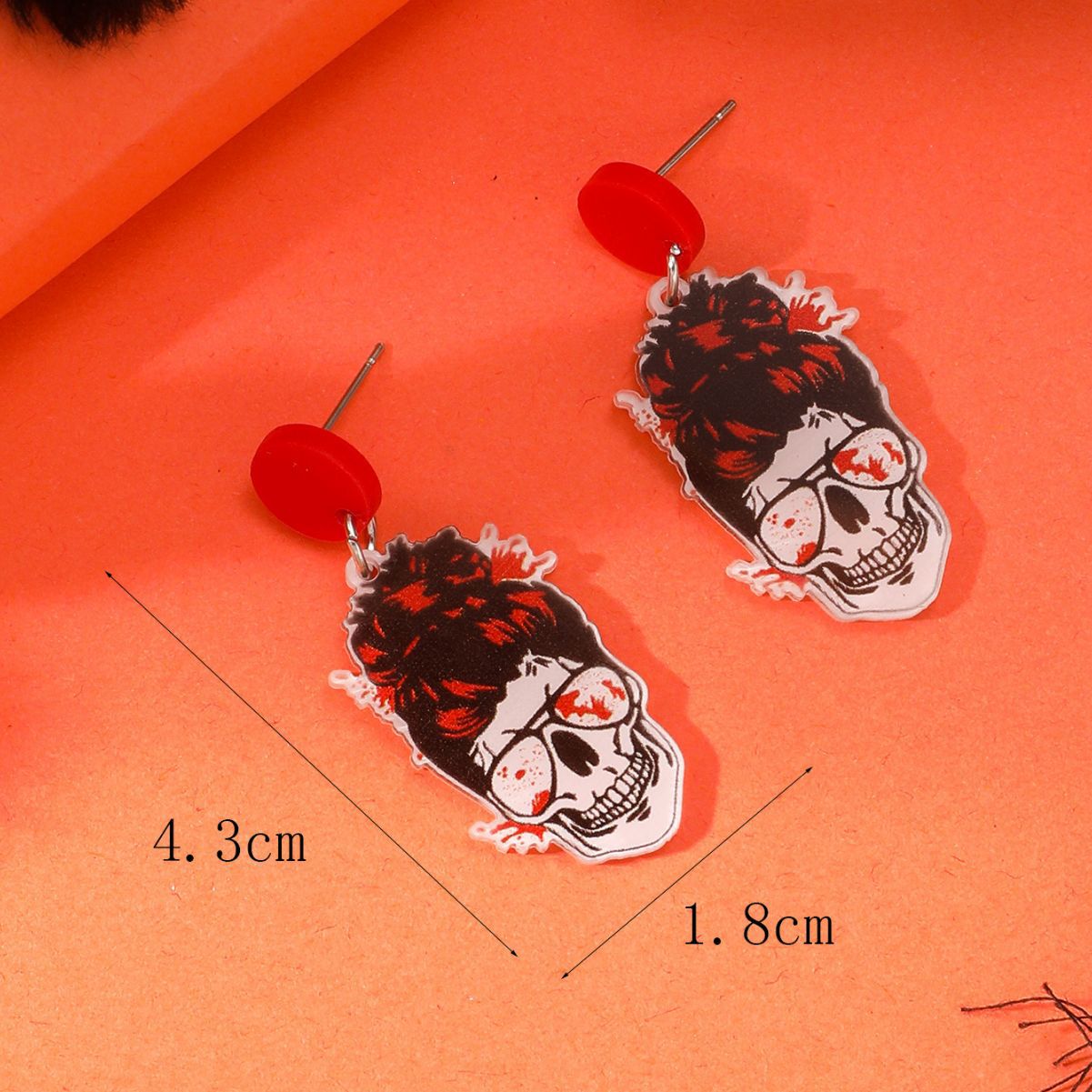 Wholesale Halloween Dark Horror Skull Handprint Earrings ACC-ES-Haoc007
