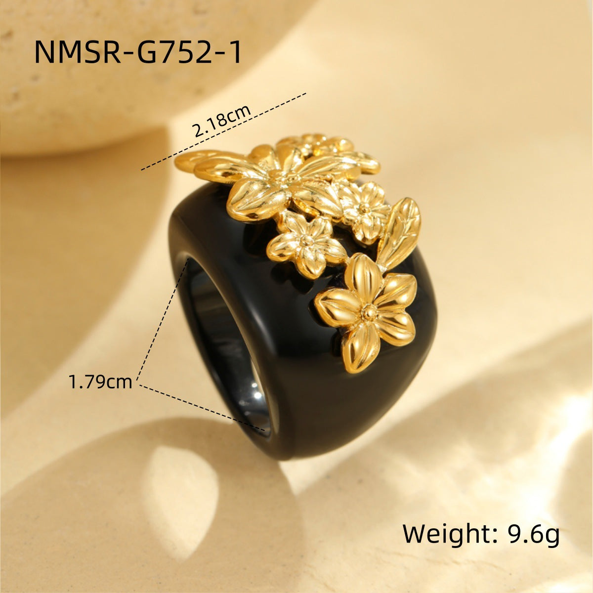 Wholesale  Stainless steel Flower Design Ring