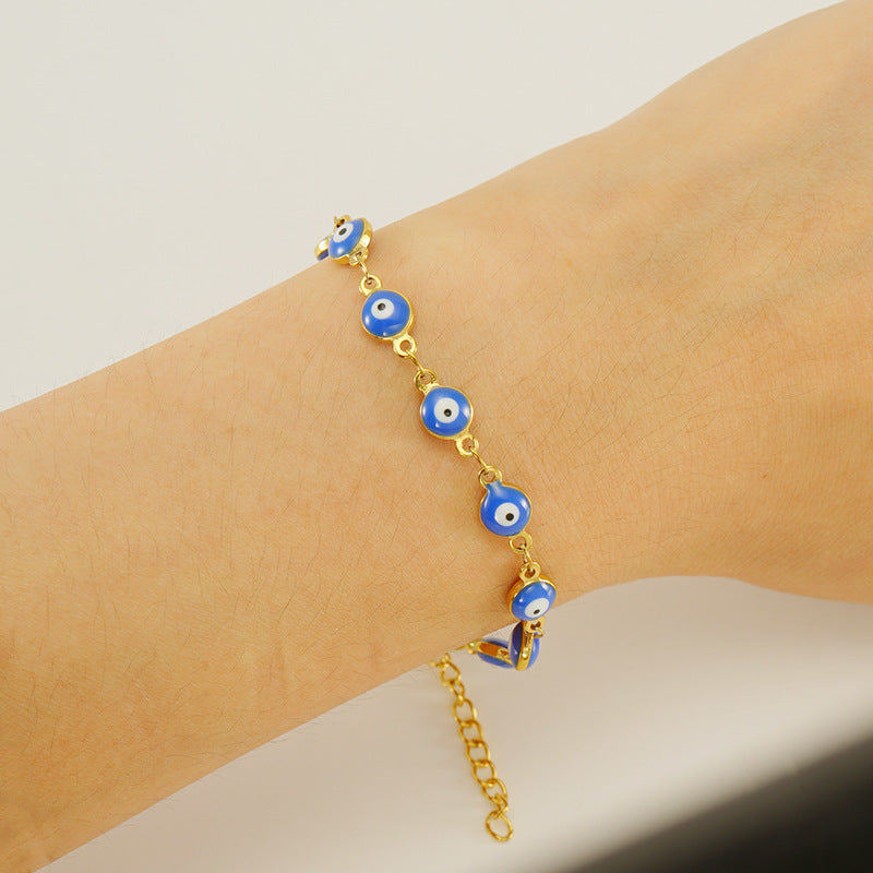 Wholesale Devil's Eye Bracelet  Titanium Steel Fashion Eye Bracelet