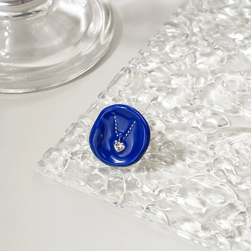 Wholesale  irregular seal love paint seal ring