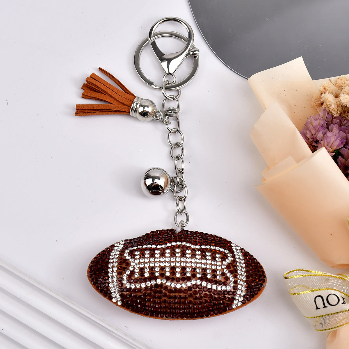 Wholesale creative  diamond keychain