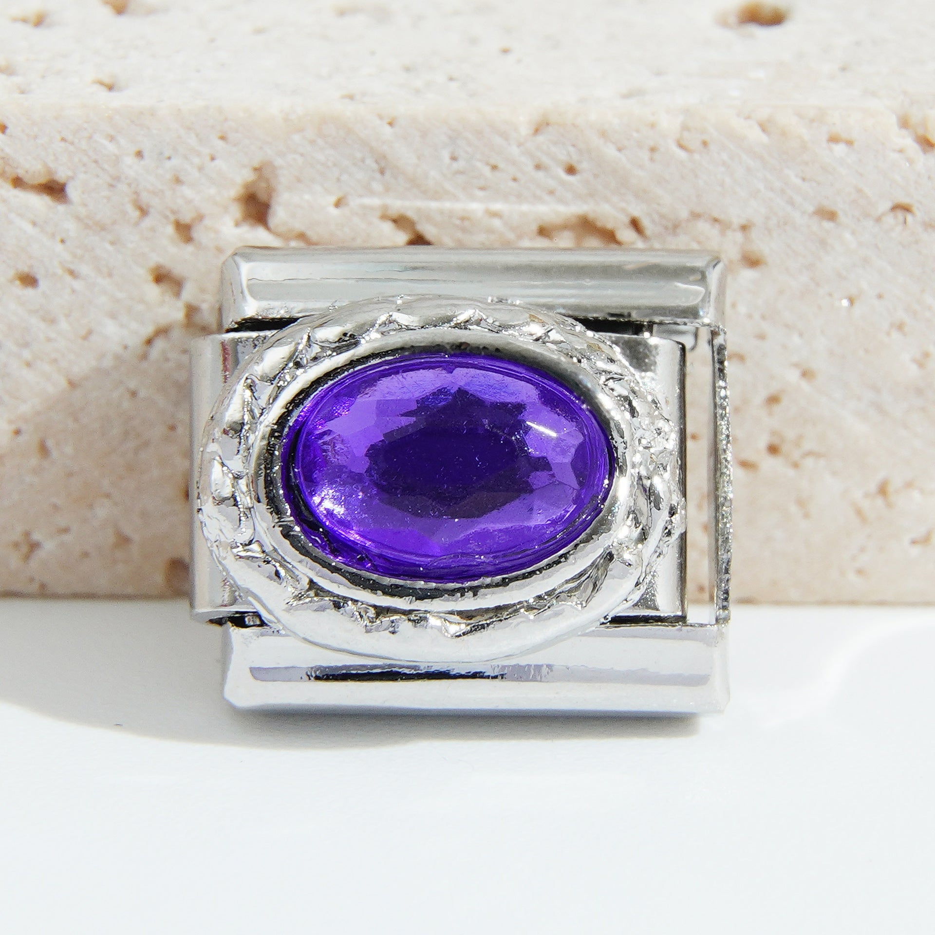Wholesale 9mm Italian Charm Starter Bracelets DIY square Single Section Creative Stainless Steel Composable Bracelet