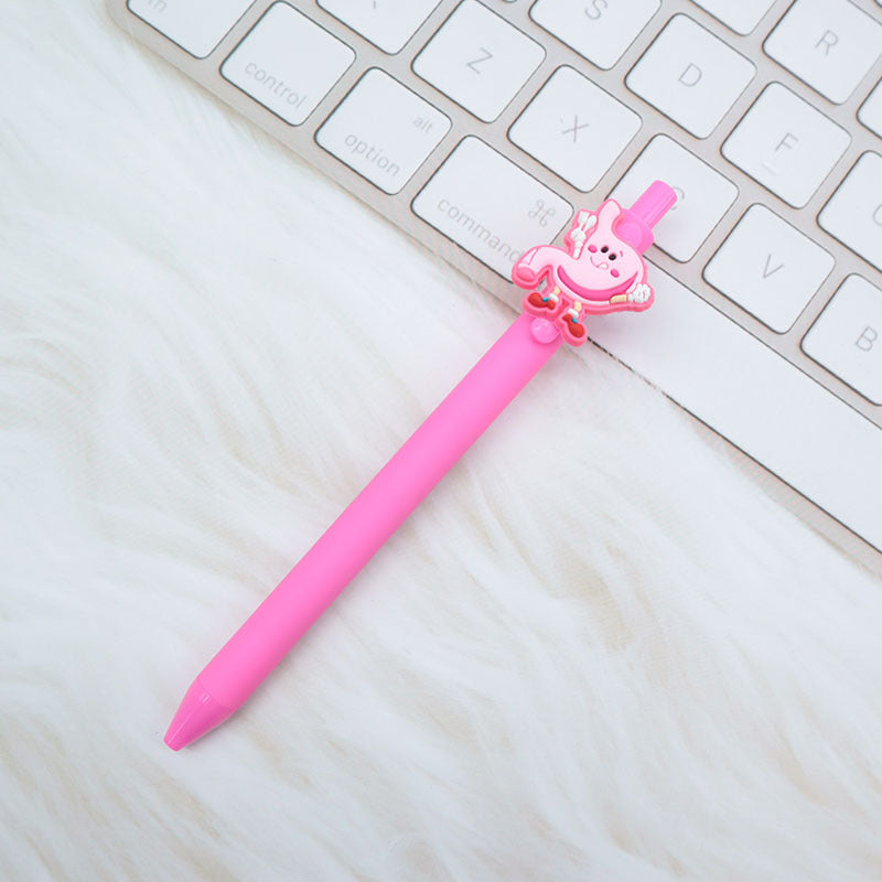 Wholesale  Cartoon PVC Creative Solid Color Doctor Medical 0.5 Pen Press Gel Pen