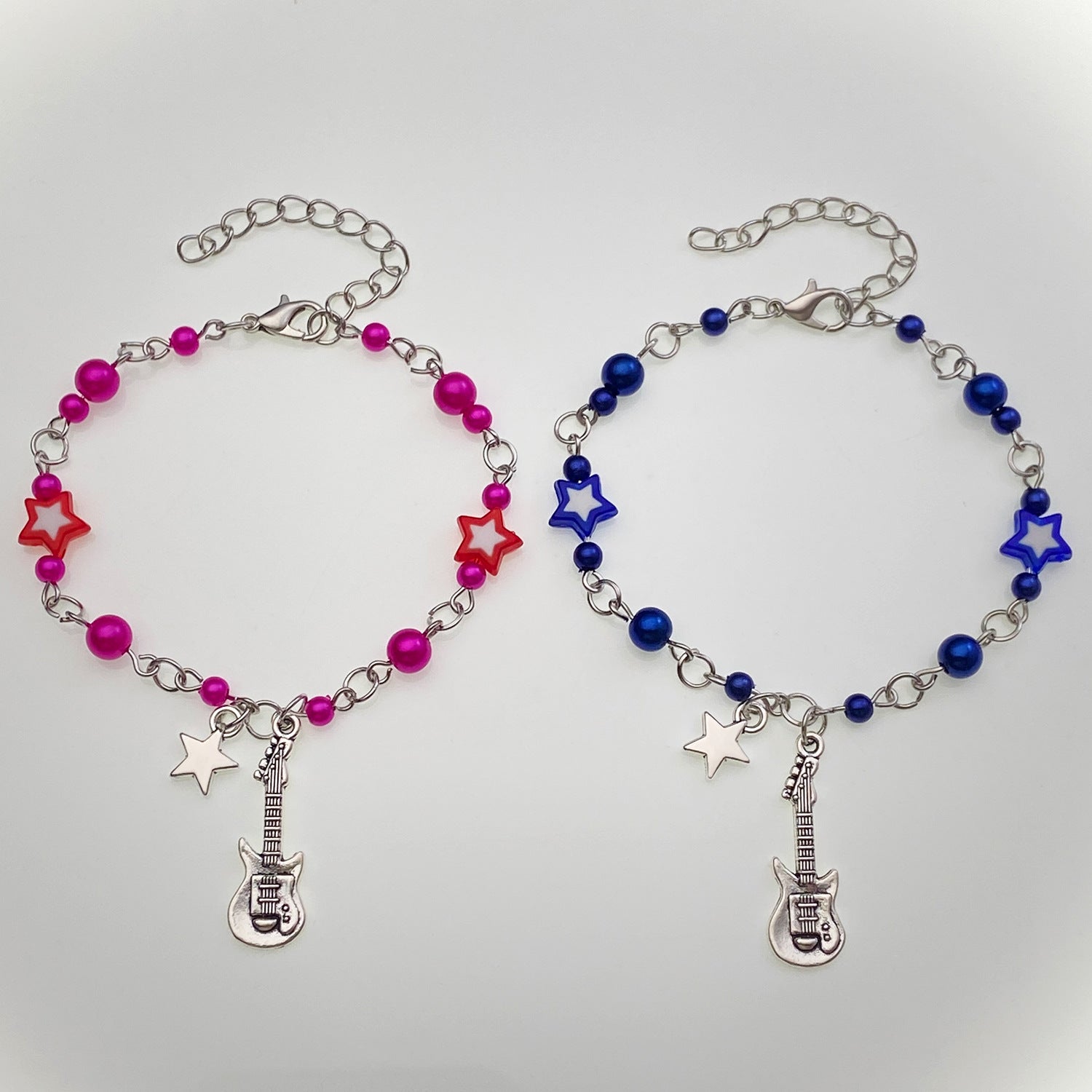 Wholesale Punk Hollow Five Pointed Star Bracelet Heart Shape Bracelet ACC-BT-MY008