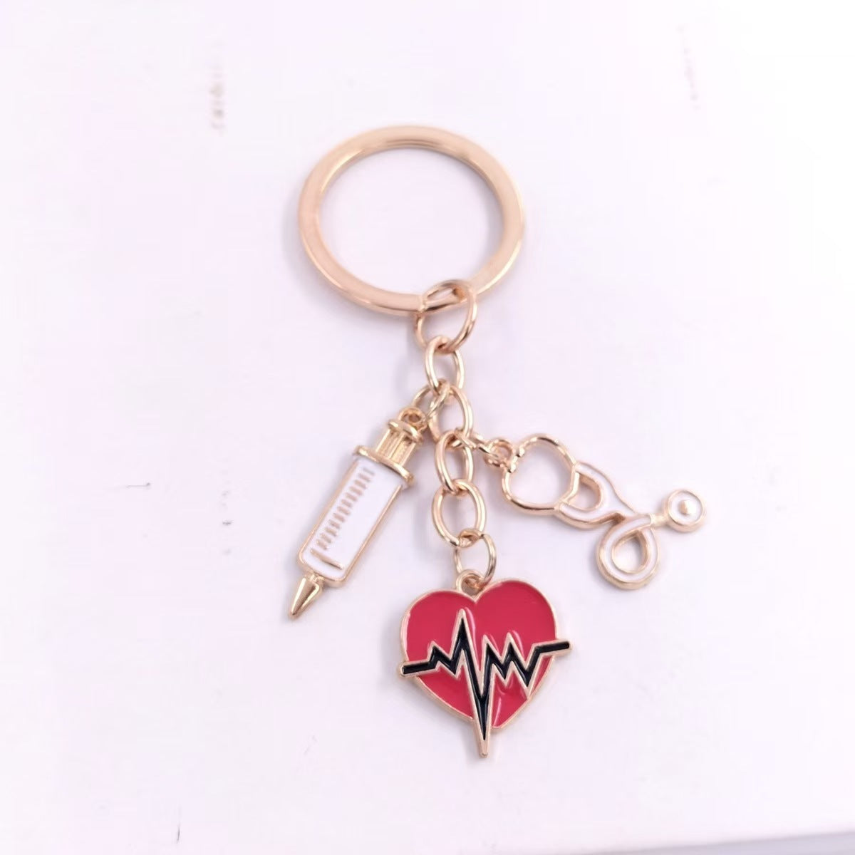 Wholesale Mask Keychain Syringe Syringe Stethoscope Keychain
