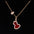 Wholesale Gourd 925 Silver Peacock Green 18K Rose Gold Clavicle Necklace