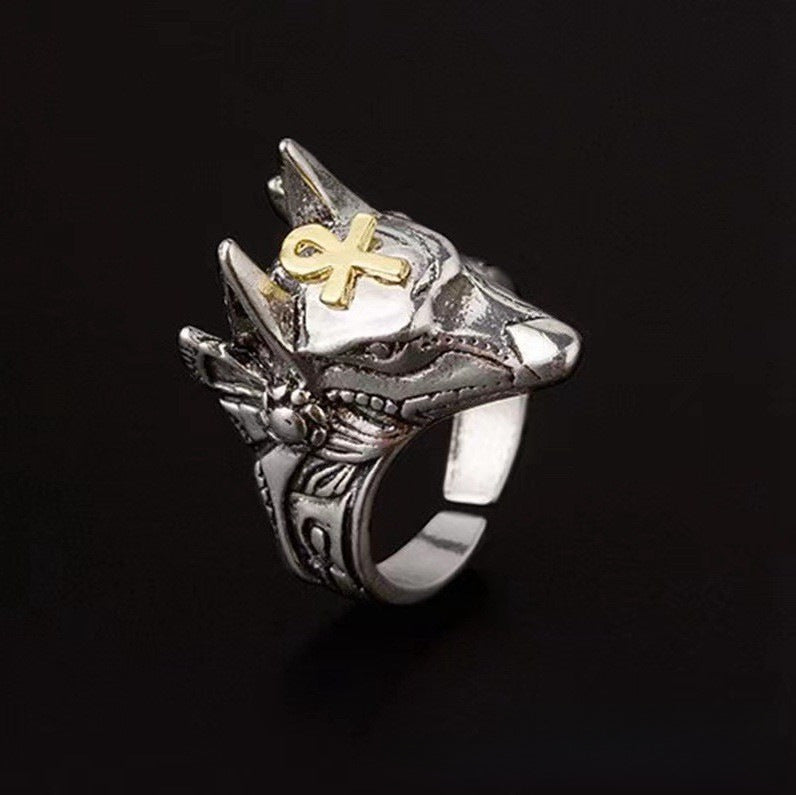 Wholesale  retro punk snake mysterious animals ring