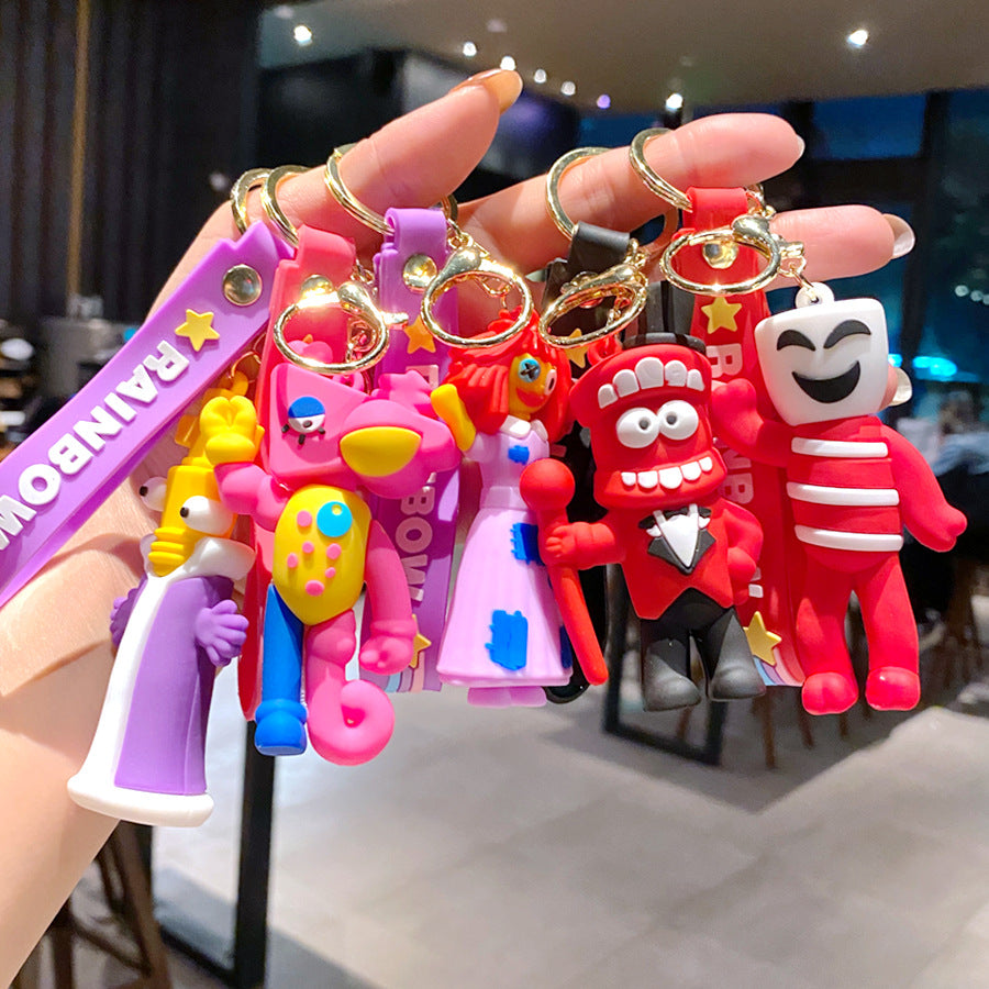 Wholesale PVC Soft Glue Cute Keychain Creative Keychain ACC-KC-Gongz011