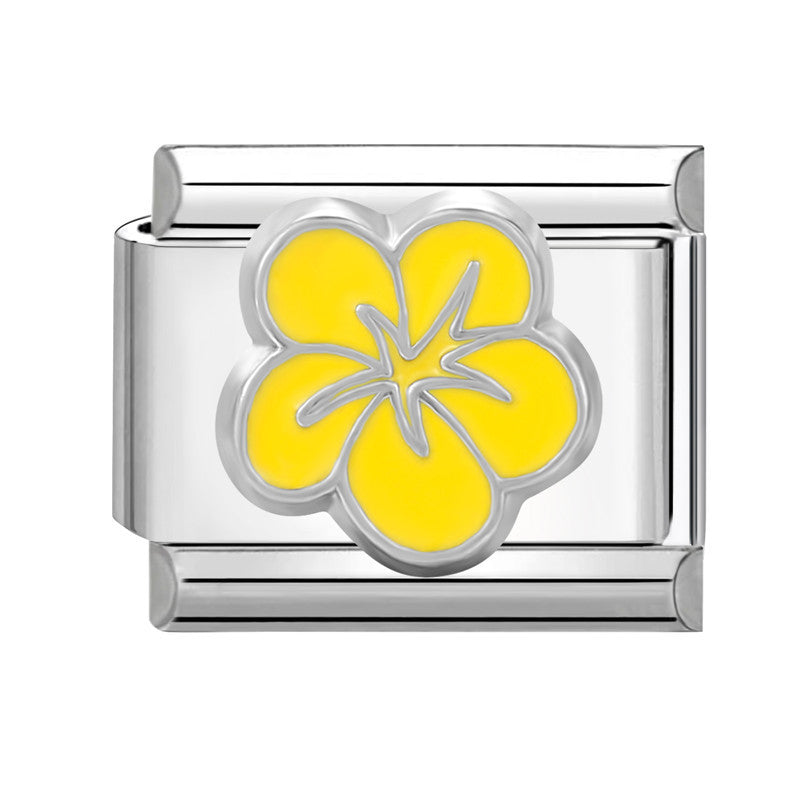 Wholesale Stainless steel DIY charm color love letter module stainless steel elastic bracelet