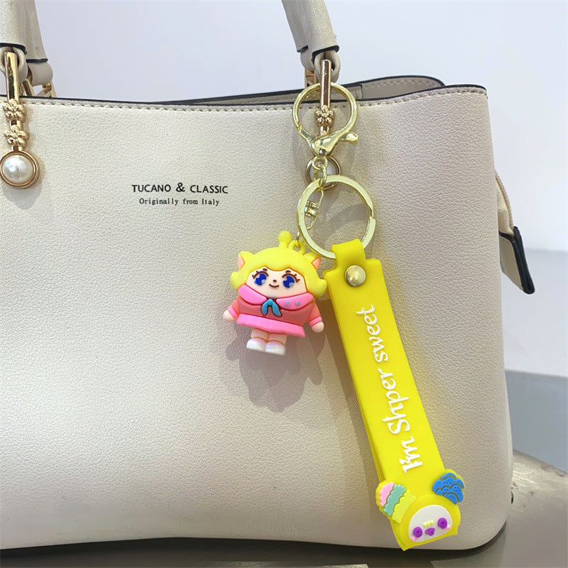 Wholesale Cartoon Cute Silicone Keychain ACC-KC-Lanb003