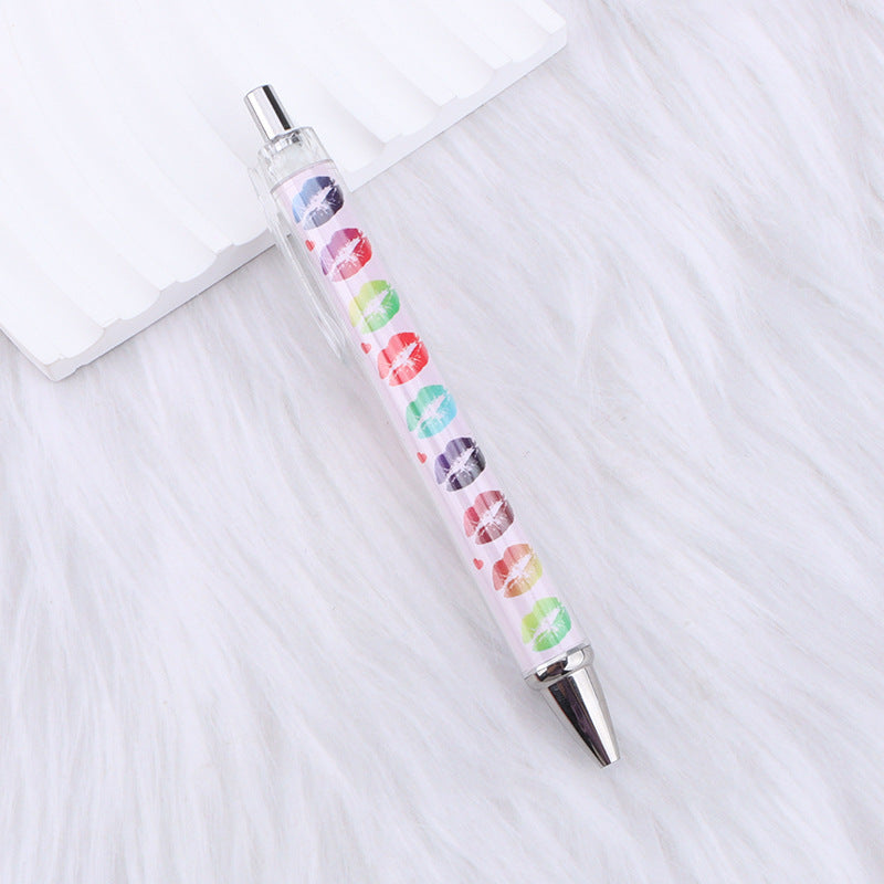 Wholesale Pink Bow Heart Roll Paper Ballpoint Pen