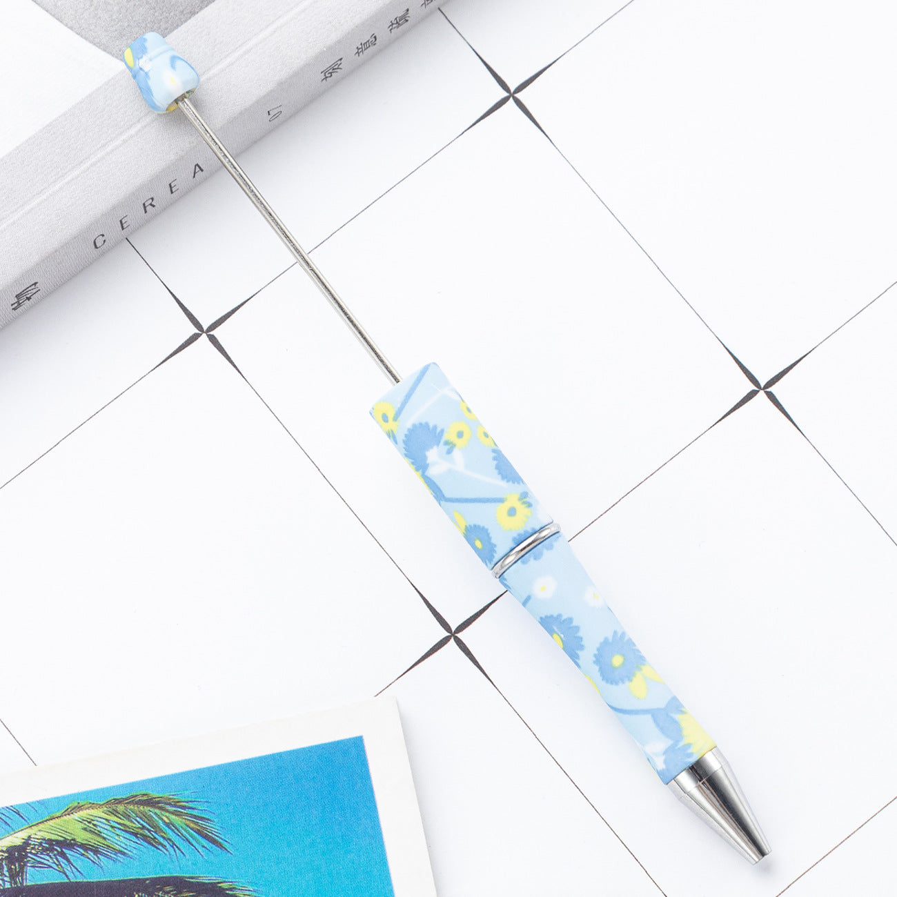 Wholesale Beadable Pens Cow Print Leopard Print Christmas Plastic Pen DIY for Beaded